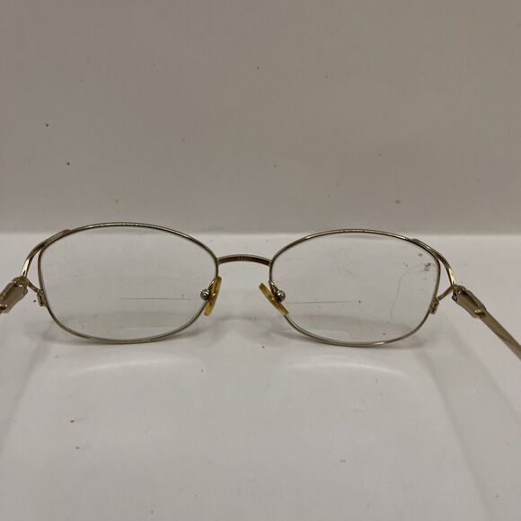 Marchon Eyeglasses Julie 110 Black/Golden Designer Frames Only 54-17-130 - Picture 5 of 5